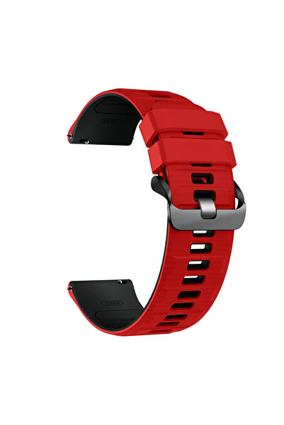 choice2 22mm Universal Red Black 22mm Watch Strap for Zeblaze Stratos 4 3 2/A...