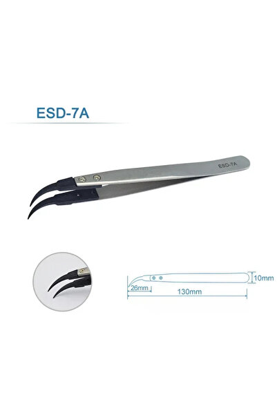 choice2 ESD-7A 6 قطع ملاقط عمل لتركيب عقارب الساعات، بمقبض مستقيم ومرفقي، من ...