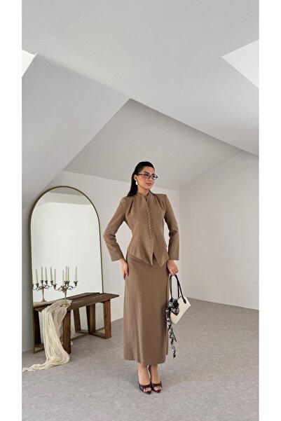 Nesil Σετ δύο τεμαχίων - Καφέ - Μακρύ