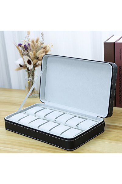 choice2 Black 12 grids 2024 New 6/10/12 Girds Portable Watch Storage Boxes Or...