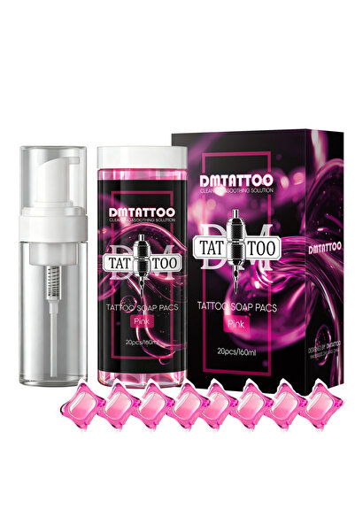 Choice Pink 20PCS DM Tattoo Soap Pacs Cleaning Soothing Tattoo Cleaner Mild T...