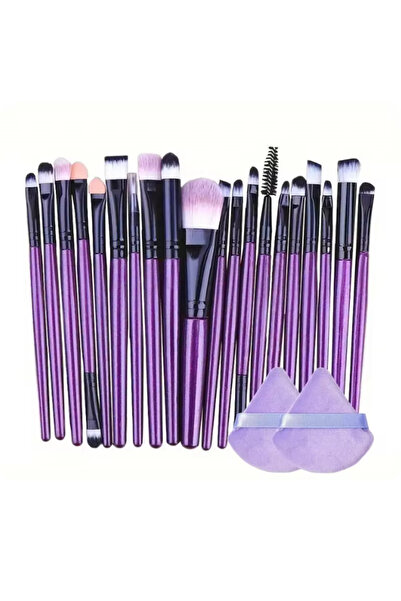 Choice4 plum 20Pcs Makeup Brush Set Eyeliner Brush Blending Brush Makeup Brus...