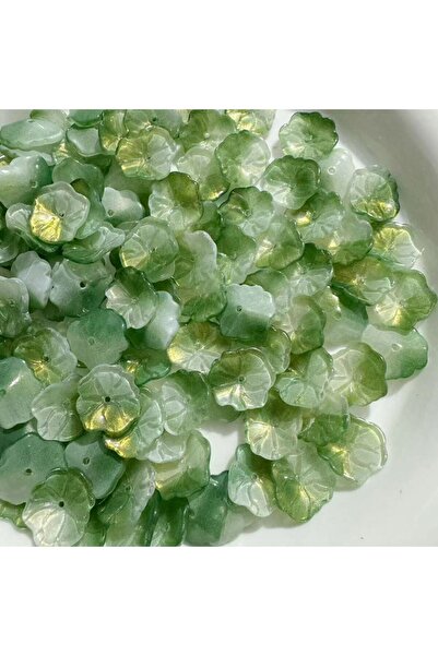 Choice1 20pcs 02 qingliujing ZW58 Czech Glass 10 × 17mm Fun Lotus Leaf Glass ...