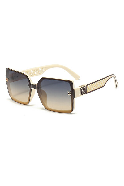 Choice3 WHITE New luxury fashion box sunglasses ladies high sense sunshade su...