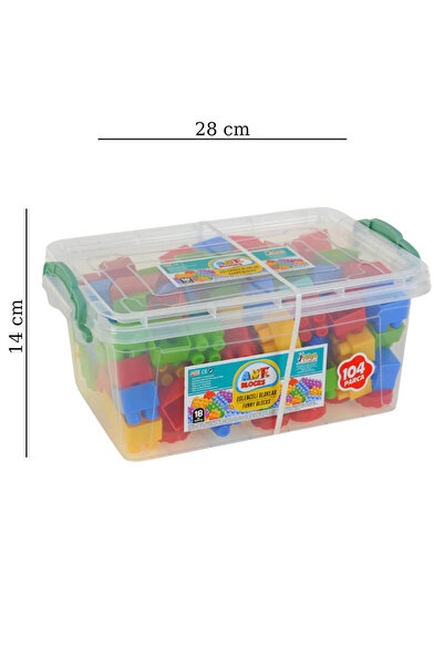 KESKİN SOUND Plastic Boxed Blocks 104 Pieces