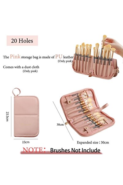 Choice 20Holes Multifunctional Makeup Brush Storage Bag Makeup Artist Cosmeti...