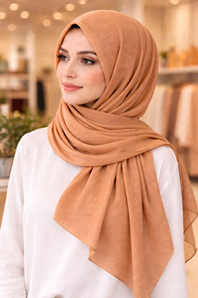 haremscarfs Harem Scarf Bri̇sa Vual Shawl-Mocha Mousse