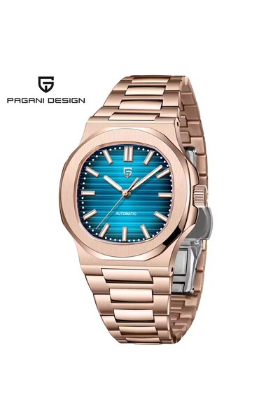 Choice Rose Gold Blue PAGANI DESIGN New Rose Gold Sport Elegance Mechanical W...