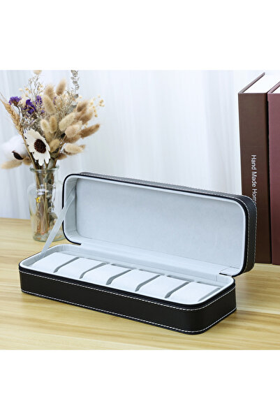 Choice Black 6 grids 2024 New 6/10/12 Girds Portable Watch Storage Boxes Orga...