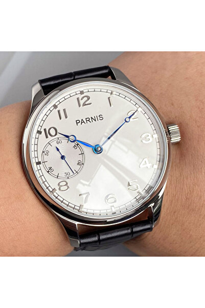 Choice7 white-black band Retro Watch for Men Asia 6497 Hand Winding Movement ...