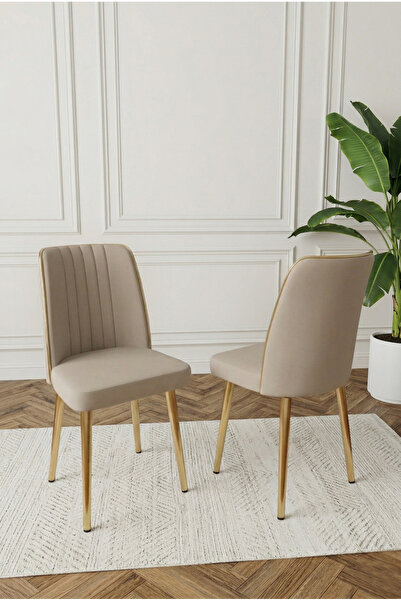 DEREN HOME Ada Gold 1 Adet Silinebilir Baby Face Kumaş Metal Ayak Mutfak Salo...