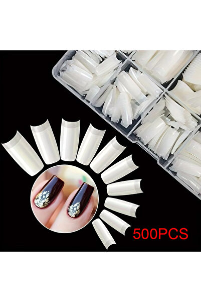 Choice Bp001-1 500 قطعة من رقع الأظافر الأكريليكية، نصف مجموعة من الأظافر الف...