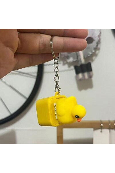 Choice بطارية زرية 1Duck. سلسلة مفاتيح جديدة ومضحكة على شكل ضفدع أو بطة قابلة...