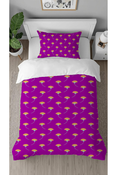 GREENDECOR Colorful Leaves Patterned Digital Printed Special Design Stylish S...
