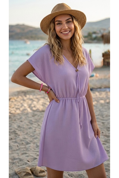 Lesa Wear Pareo Beach Dress Kimono Kaftan