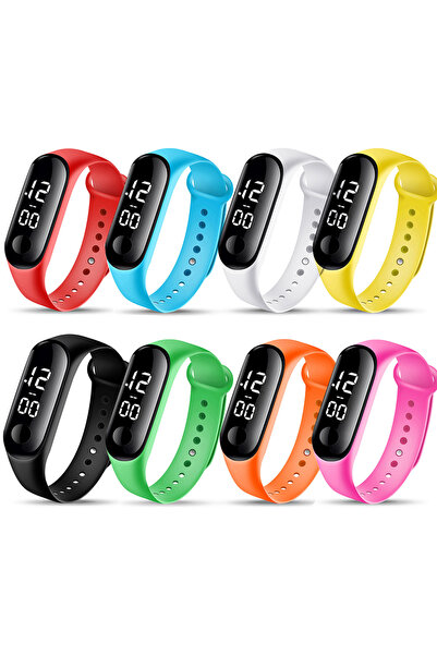 Choice 8pcs W as picture 8pcs Children Watches for Girls Strap Waterproof Sch...