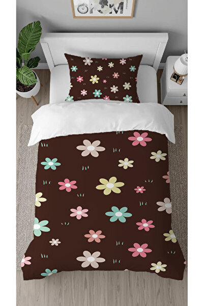 GREENDECOR Flowers Colorful Patterned Digital Printed Specially Designed Sing...