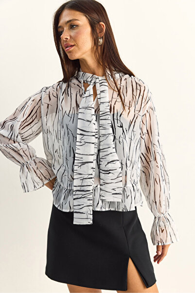 Bianco Lucci Μπλούζα - Λευκό - Ευθεία