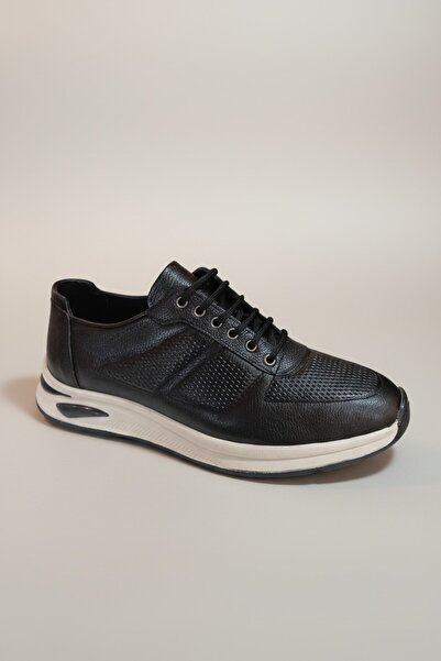 Modayak Manc Black and White Poly Sole Lace-Up Orthopedic Sole Daily Men's Shoes