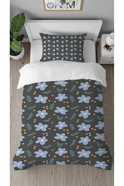 GREENDECOR Flowers and Leaf Pattern Digital Printed Special Design Stylish Si...