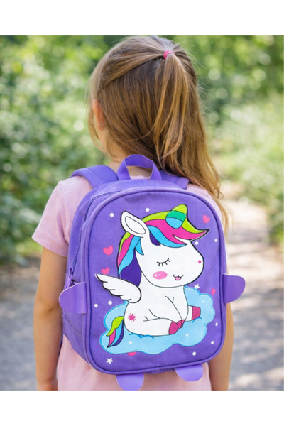 fustite cu luminite Rucsac spațios cu unicorn, pentru grădiniță