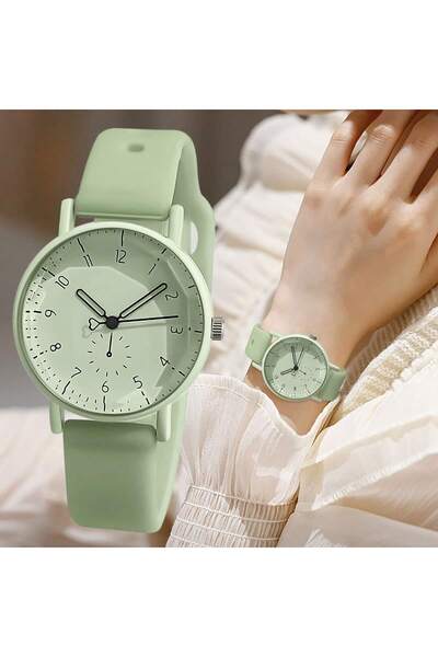 Choice4 green Women Fashion Casual Silicone Quartz Watches for Women