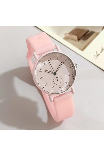 choice2 Pink Women Fashion Casual Silicone Quartz Watches for Women