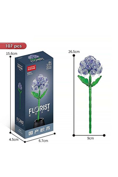 Toyska Renkli Işıklı Çiçek Yapım Seti --HYDRANGEA 107 Parça