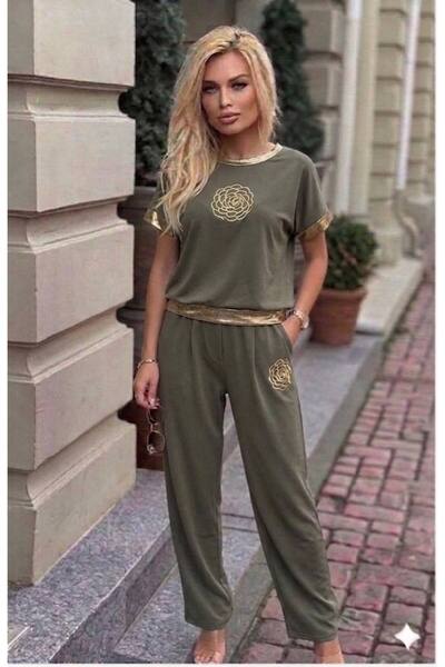 MAXORA SHOP Σετ δύο τεμαχίων - Χακί - Baggy