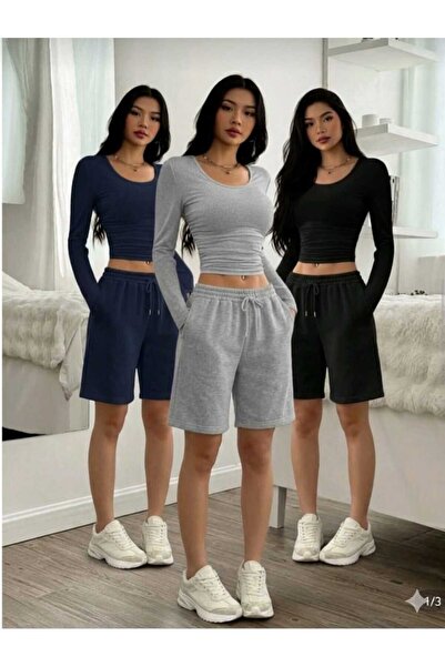 BERYY MODA Σορτς - Πολύχρωμο - Υψηλή μέση