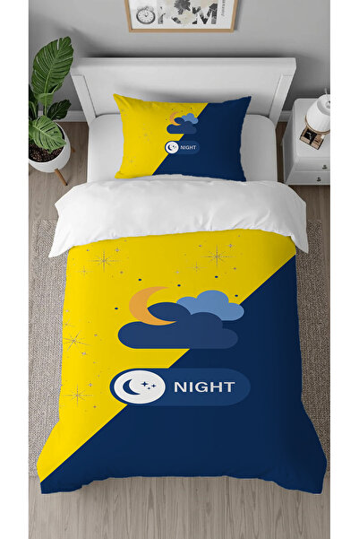 GREENDECOR Night and Day Cloud Moon Space Patterned Digital Printed Special D...