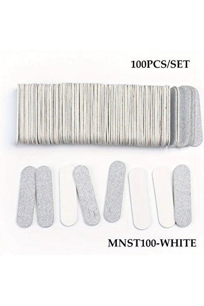 Choice3 مجموعة مبردات أظافر MNST ثنائية الجوانب بيضاء اللون، مكونة من 100 قطع...