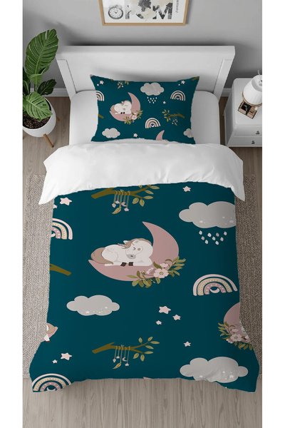 GREENDECOR Sweet Unicorn Patterned Digital Printed Specially Designed Single ...