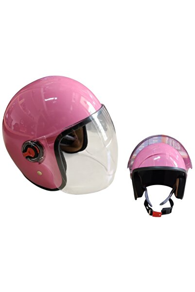 Yerli ÇENESİZ (YARIM) KASK PEMBE