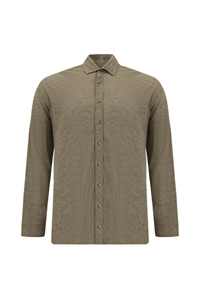 Abdullah Kiğılı Πουκάμισο - Καφέ - Casual
