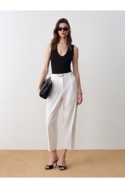 Dilvin Παντελόνι - Μπεζ - Παντελόνι carrot