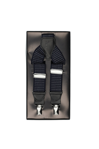 Abdullah Kiğılı Τιράντες - Ναυτικό μπλε - Patterned