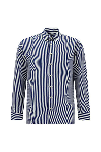 Abdullah Kiğılı Πουκάμισο - Ναυτικό μπλε - Casual