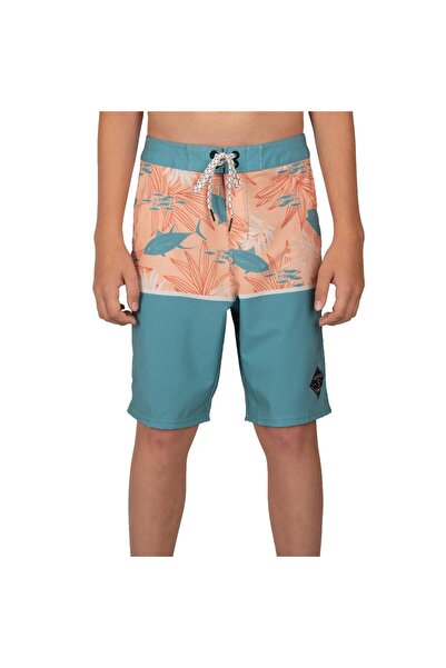 Salty Crew CORONADO ΑΓΟΡΙΣΤΙΚΟ ΜΠΟΡΝΤΣΟΡΤ ΣΚΟΥΡΟ ΑΚουαμαρίνα