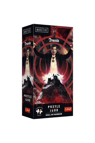 Trefl Puzzle 1000 premium plus universal monsters hall of horror dracula chil...
