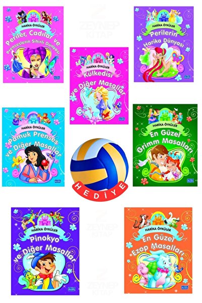 Parıltı Yayınları Harika Öyküler-7 Kitap Set-Voleybol Topu Hediyeli