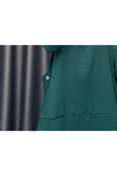 NİSUM MODA Σετ με hijab - Πράσινο - Κανονικό μέγεθος