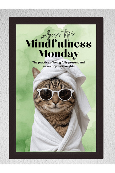 woodretro Εικονογράφηση Πίνακα Γάτας 20x30 εκ. |   3 Διαφορετικά Σχέδια |   Ε...