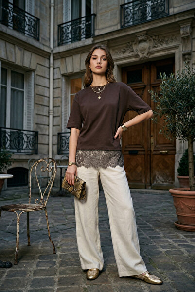 royal prime T-Shirt - Καφέ - Άνεση