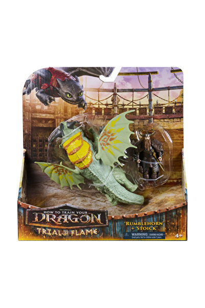 SPIN MASTERR Cum sa iti dresezi dragonul incercarea flacarii set dragon rumbl...
