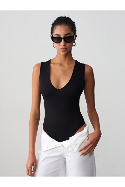 Dilvin Κορμάκι - Μαύρο - Στενή εφαρμογή