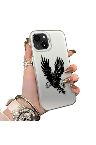 PATTERNOVA iPhone 13/14 Uyumlu Kartal Kılıf, Günlük Kullanım, Düşmez, Kaymaz,...