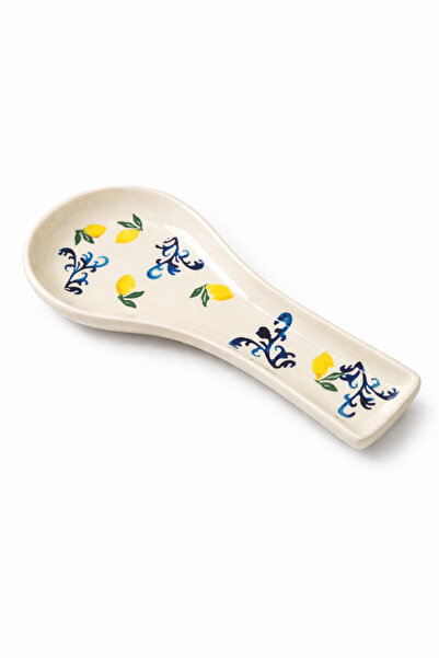 Home Limon Desenli Mavi Motifli Tezgah Üstü Kaşıklık