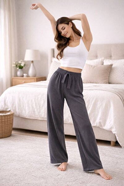 THEBEK Women's Wrinkled Pants – Lightweight Fabric, Comfortable Fit