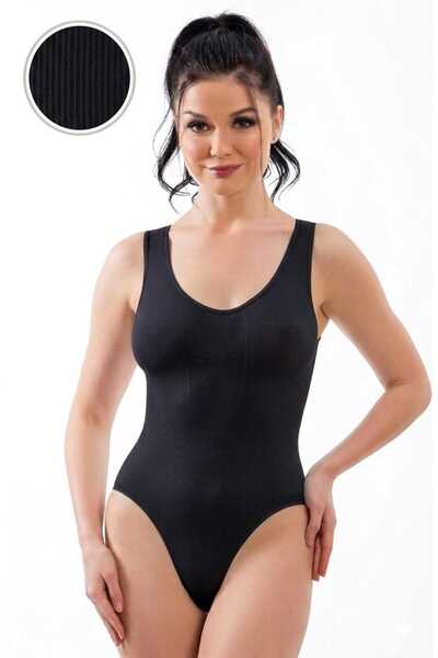 Funny Life Κορσέ σώματος χωρίς ραφές με πλέξη που συγκρατεί το ύφασμα